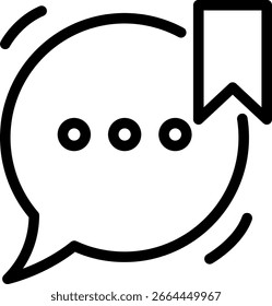 Balão de Fala com Três Pontos e Ícone de Indicador