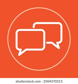 Speech bubble trendy icon inventive abstract vector illustration colorful artwork beautiful design.eps