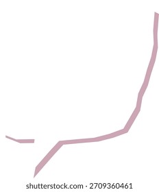 Balão de fala com contorno irregular desenhado à mão em linha plana. Quadro de diálogo cômico com borda irregular e centro vazio, aparência de esboço áspero. Ilustração de vetor de desenhos animados