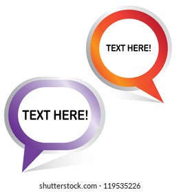 speech bubble vector