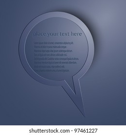 Speech Bubble . Vector