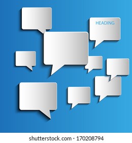 Speech bubble vector background