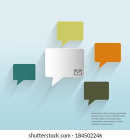 Speech bubble vector background