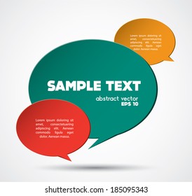 Speech bubble vector background 
