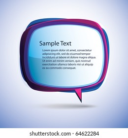 Speech bubble vector background