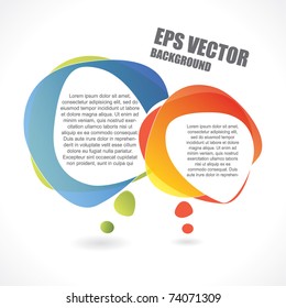 Speech bubble vector background with area for your text