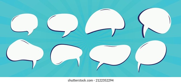 Speech bubble vector in comic style