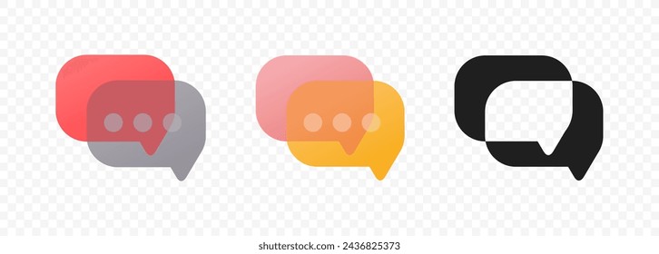 Speech bubble vector design. Message symbol graphic design