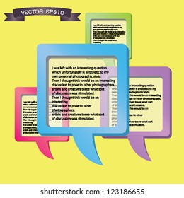 Speech bubble in Vector EPS10 format