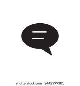 speech bubble vector flat simple illustration on white background..eps