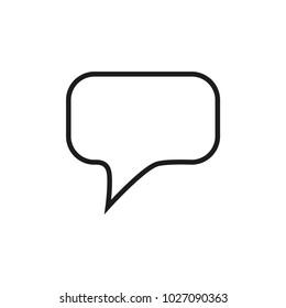 speech bubble vector icon 