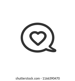 Speech bubble vector icon