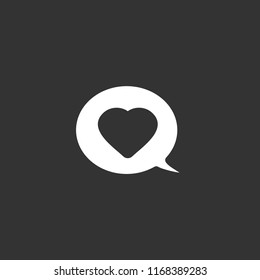 Speech bubble vector icon