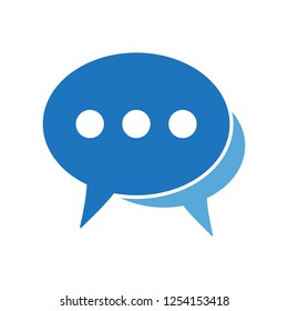 Speech bubble vector icon