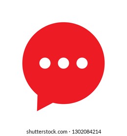 Speech bubble vector icon