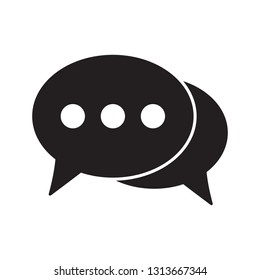 Speech bubble vector icon