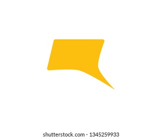 Speech bubble vector icon