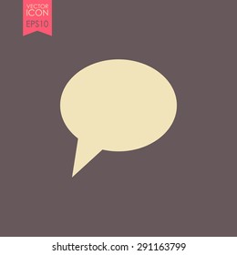 Speech bubble vector icon.