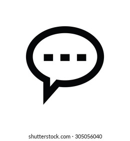 Speech Bubble Vector Icon 