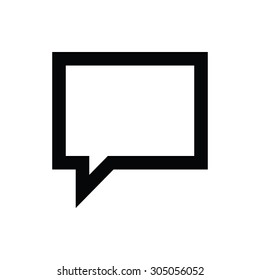 Speech Bubble Vector Icon 