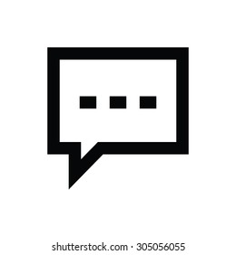 Speech Bubble Vector Icon 