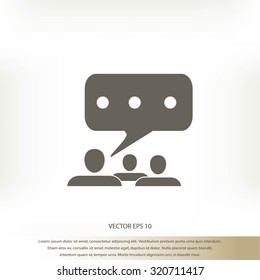 speech bubble vector icon