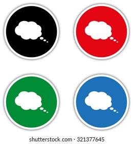 speech bubble  - vector icon