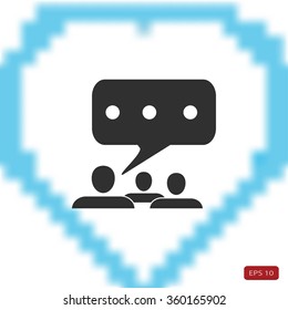 speech bubble vector icon