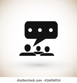 speech bubble vector icon