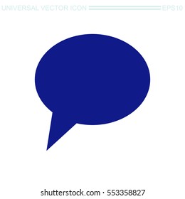 Speech bubble vector icon.