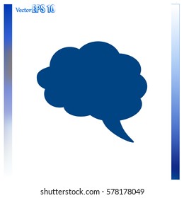Speech bubble vector icon