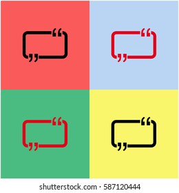 Speech Bubble vector  icon.
