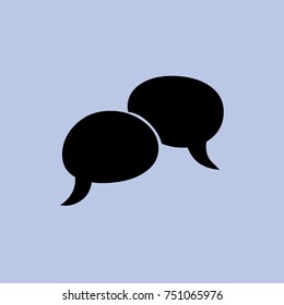 Speech bubble. vector icon