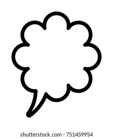 Speech Bubble vector icon