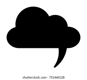 Speech Bubble vector icon
