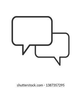 Speech bubble vector icon for apps and websites