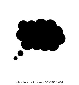 Speech bubble vector icon for apps and websites