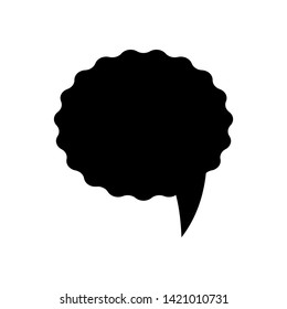 Speech bubble vector icon for apps and websites