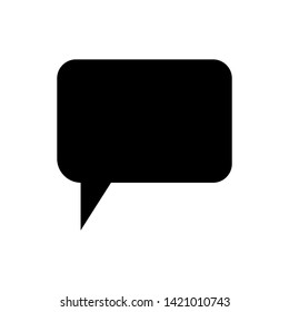 Speech bubble vector icon for apps and websites