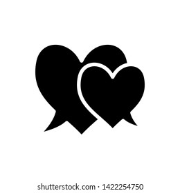 Speech bubble vector icon for apps and websites