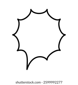 Speech bubble vector icon. Chat illustration sign. Message symbol. Text bubble logo.