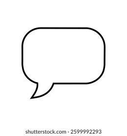 Speech bubble vector icon. Chat illustration sign. Message symbol. Text bubble logo.