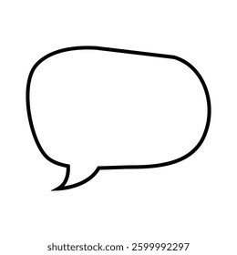 Speech bubble vector icon. Chat illustration sign. Message symbol. Text bubble logo.