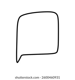 Speech bubble vector icon. Chat illustration sign. Message symbol. Text bubble logo.