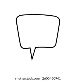 Speech bubble vector icon. Chat illustration sign. Message symbol. Text bubble logo.