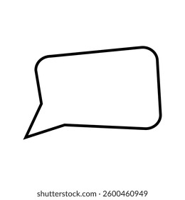 Speech bubble vector icon. Chat illustration sign. Message symbol. Text bubble logo.