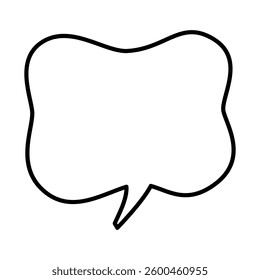 Speech bubble vector icon. Chat illustration sign. Message symbol. Text bubble logo.