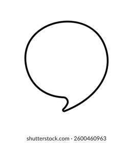 Speech bubble vector icon. Chat illustration sign. Message symbol. Text bubble logo.