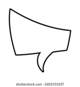 Speech bubble vector icon. Chat illustration sign. Message symbol. Text bubble logo.