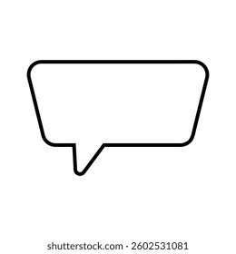 Speech bubble vector icon. Chat illustration sign. Message symbol. Text bubble logo.